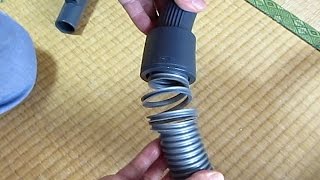掃除機の壊れたホースの修理　How to repair the hose of a vacuum cleaner