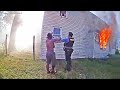 N.J. Cops and Neighbor Catch Child Jumping Out of Burning Home