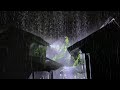 Heavy Rain and Thunderstorms Under a Tin Roof 🌨ASMR Relaxation for Deep Sleep & Anxiety⚡️#rainsounds
