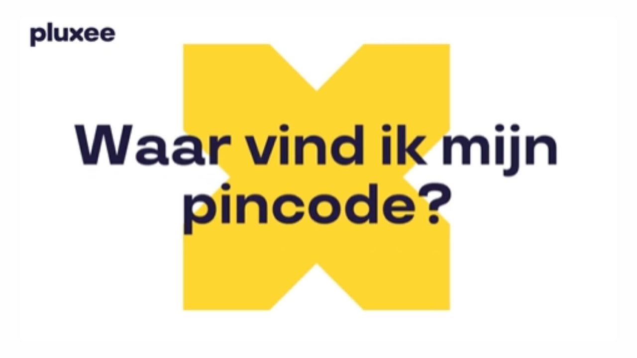 Pluxee: Hoe vind ik mijn pincode? - YouTube