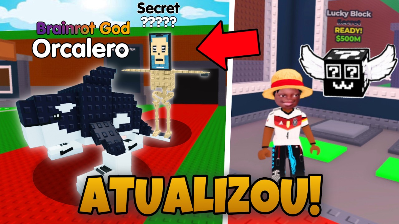 LUCKY BLOCKS no ROUBE O BRAINROT do ROBLOX ! Como pegar as Lucky Blocks no ROUBE O BRAINROT