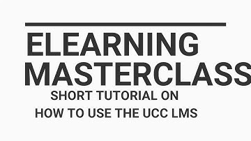 How to use the University of Cape Coast Learning Management System (Elearning platform)