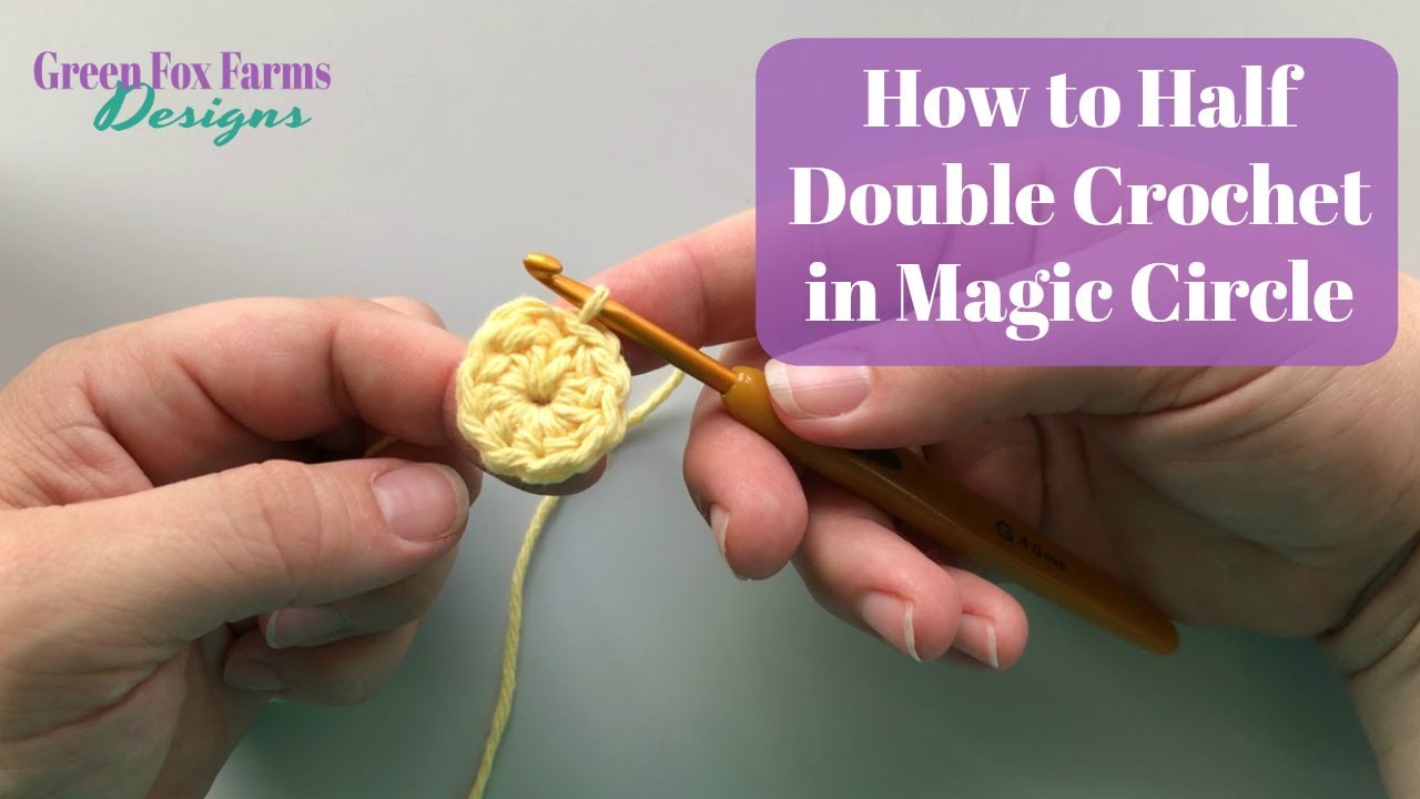 3 Half Double Crochet Closed Together Tutorial