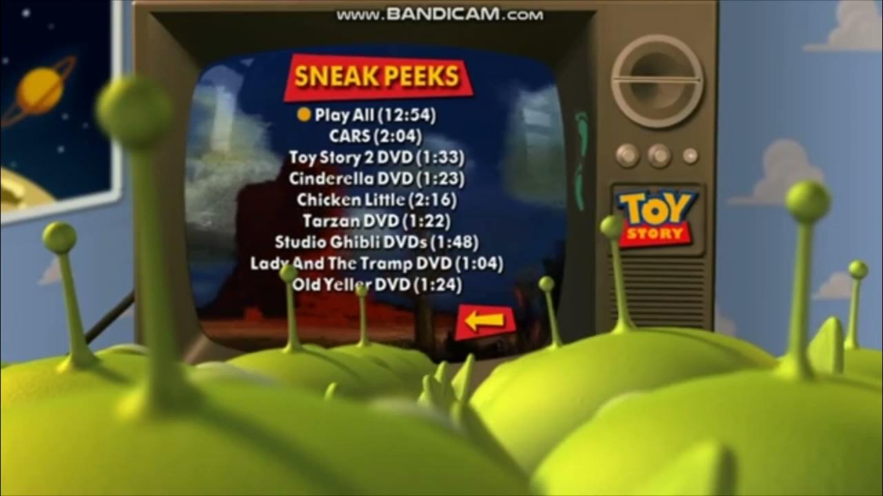 Toy Story DVD Menu Walkthrough YouTube