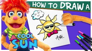 How To Draw A Cool Sun with Artie