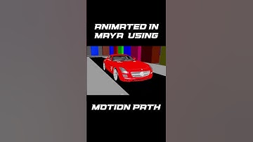 Car Animation Using Curve & Motion Path in Maya #animation #3danimationsoftware #3dart