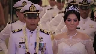 Upacara Pedang Pora Kapten Laut (T) Didik & Bripda Inggrit (TNI-POLRI) #police #polwan