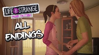 LIFE IS STRANGE: Before the Storm Bonus Episode 'Farewell' ALL ENDINGS (Both Choices)