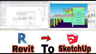 3D Model import Revit to SketchUp | Complete model import with material | 3D Model import Revit to SketchUp | Complete model import with material |
