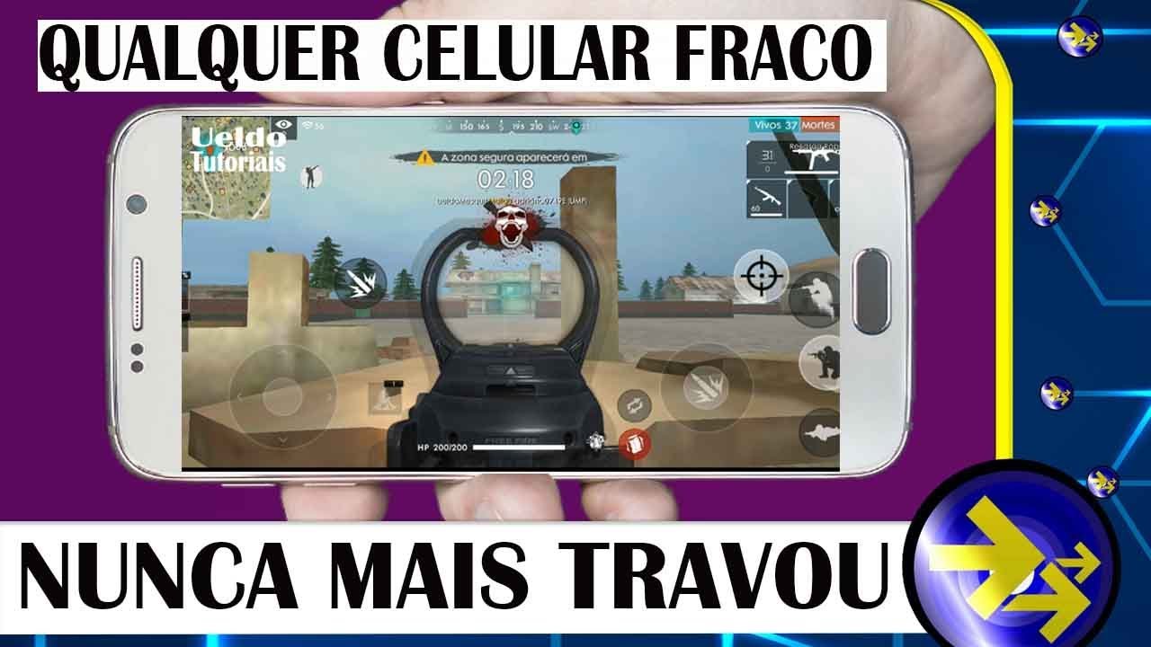 Como JOGAR Free Fire SEM TRAVAR em qualquer celular FRACO- com 1GB