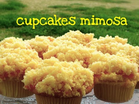 MIMOSA MUFFIN FATTI IN CASA DA BENEDETTA - Homemade Mimosa Cupcakes