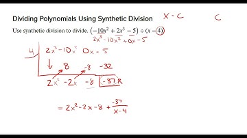 MAT 171 - Section 2.3 p.2 - Synthetic Division