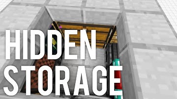 Hidden Storage and Setup! Flush Cheap and Compact! Minecraft - OferSurfup