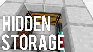 Hidden Storage and Setup! Flush Cheap and Compact! Minecraft - OferSurfup
