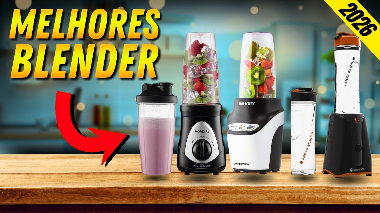 Qual é o MELHOR LIQUIDIFICADOR PORTÁTIL/BLENDER em 2026? TOP 5 MELHORES ...