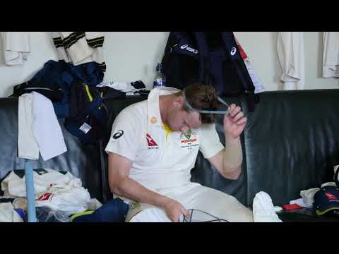 Aussie Cricketers Rage - The Test (swearing, throwing bat)