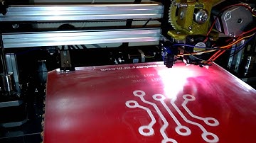 Makerfarm i3v ABL Auto Bed leveling first test