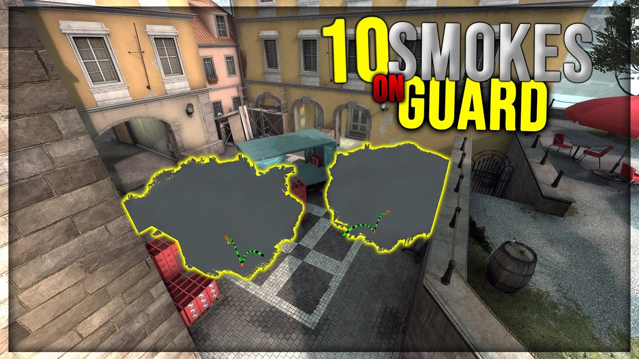 10 SMOKES ON GUARD - CS:GO - YouTube