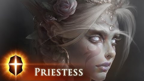 "White Priestess" - SpeedPainting by TAMPLIER 2015