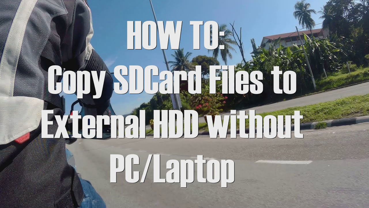 Onverschilligheid voor Tonen How To : Copy SD Card Content To External HDD without PC/Laptop - YouTube