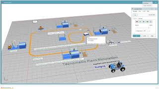 Simulation Logistics system in Manufacturing basic EP1 | How to reduce speed of AGV screenshot 3