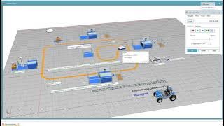 Simulation Logistics system in Manufacturing basic EP1 | How to reduce speed of AGV