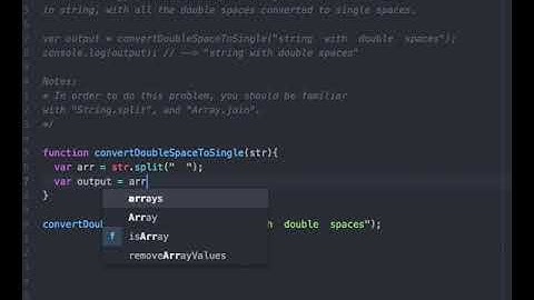 solve this - convert Double Space to Single