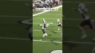 Big brain move 🧠 Jayden Hardy | Tahj Martin | Lewisville HS, TX #footballshorts #football#trending