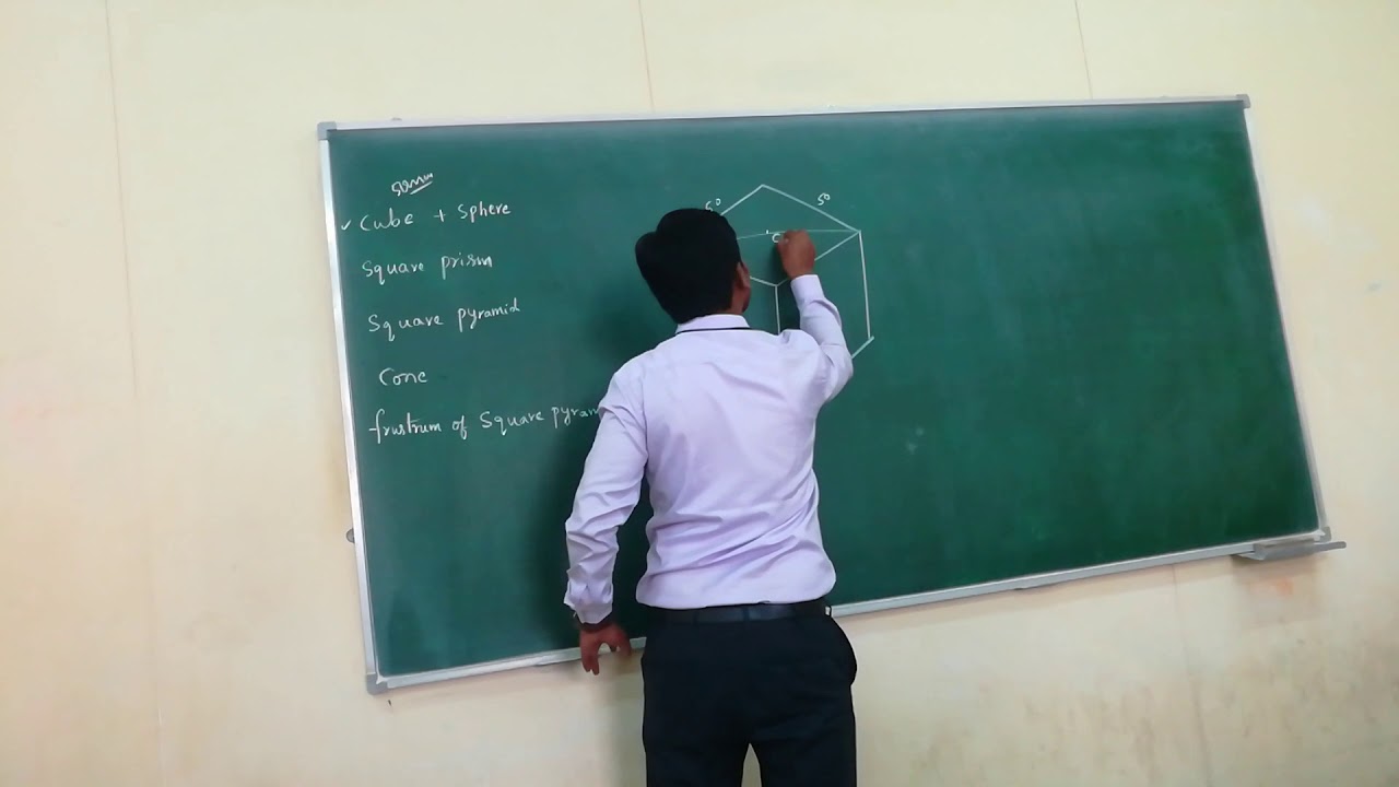 9  Sphere palced on cube