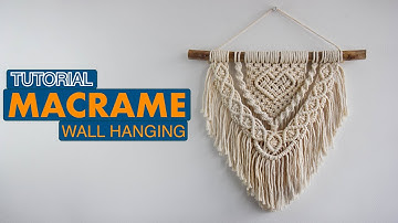 DIY Macrame Wall Hanging Heart ♥️ tutorial for beginners
