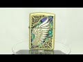 ZIPPO　シェルウイングInlay BS　真鍮/羽/貝貼り/かっこいい/アーマーケース