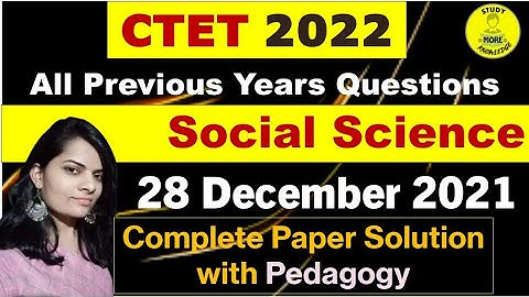 CTET|Social Science|28 December 2021 Solution with Explanation|Paper-2|Previous Years Papers