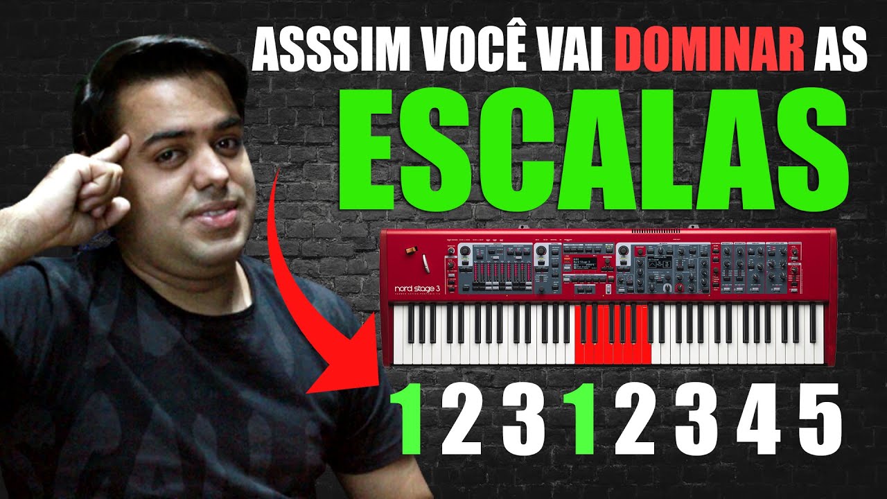 Aprenda a DOMINAR as ESCALAS MAIORES no TECLADO
