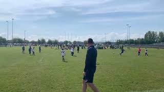 Harlan Halsey scoring a screamer in the ESF tournament in Skegness