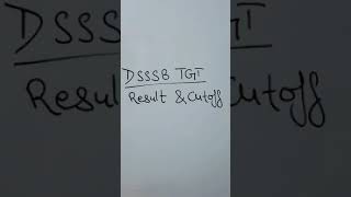 Dsssb Tgt Natural Science Cut Off 2021dsssb Tgt Social Science Cut Off 2021dsssb Tgt Result 2021