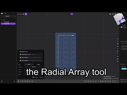 How to use the RADIAL ARRAY tool in PLASTICITY