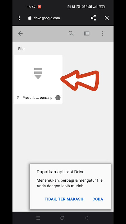 CARA DOWNLOAD PRESET MENGGUNAKAN GOOGLE DRIVE