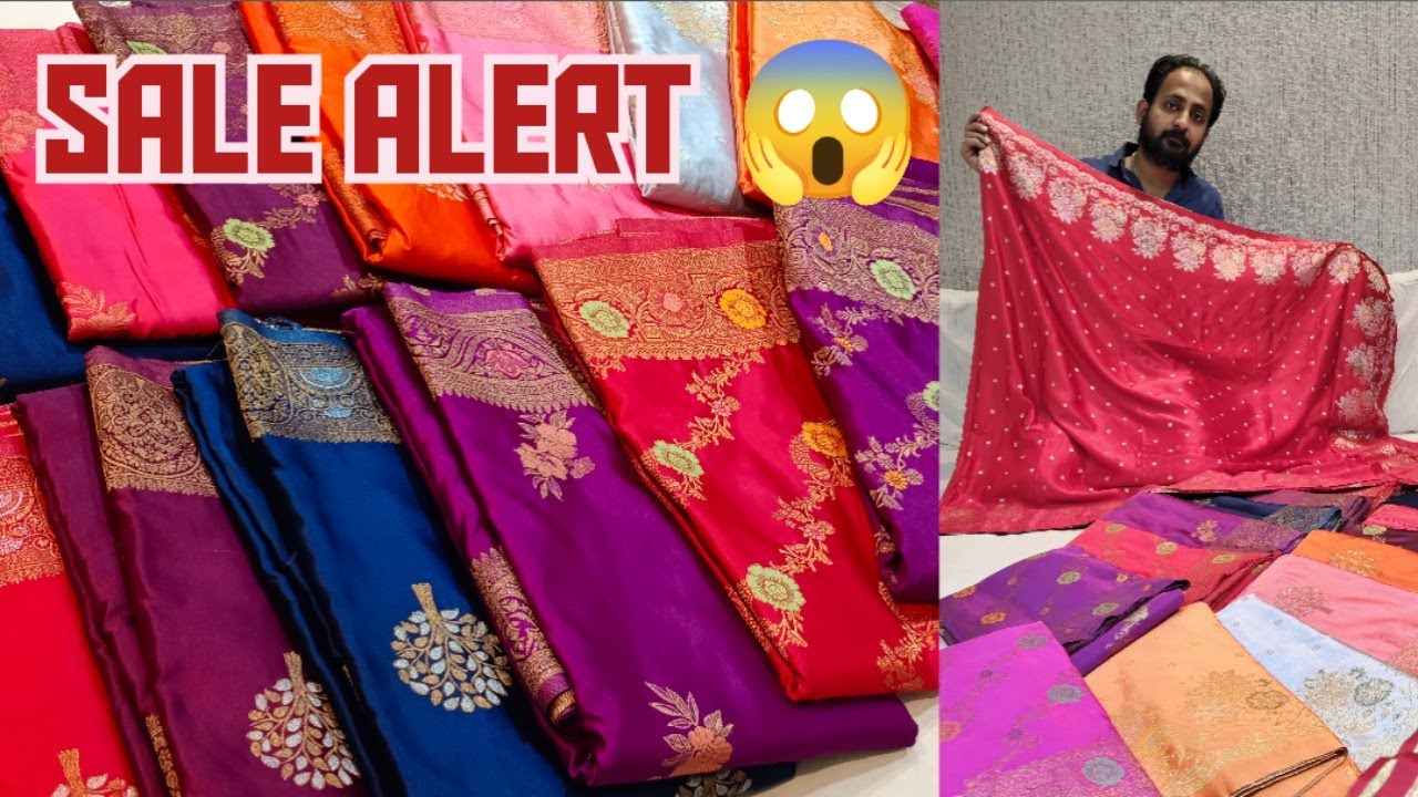 Mega Sale Alert! 🛍️ Mashru Silk Meenakari Sarees at Unbelievable Prices