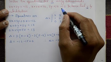 Using determinate find the value of y interesting example(PART-4)