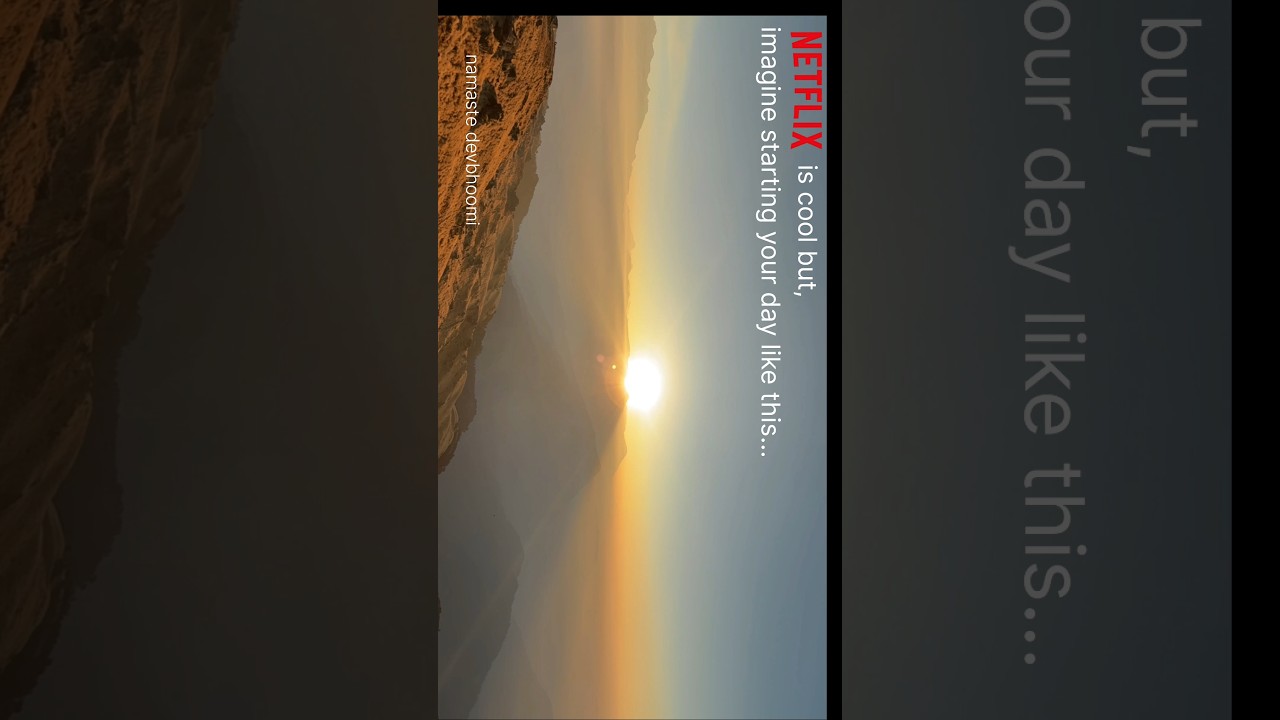 Best Sunrise View In Mountains 😍⛰️ 