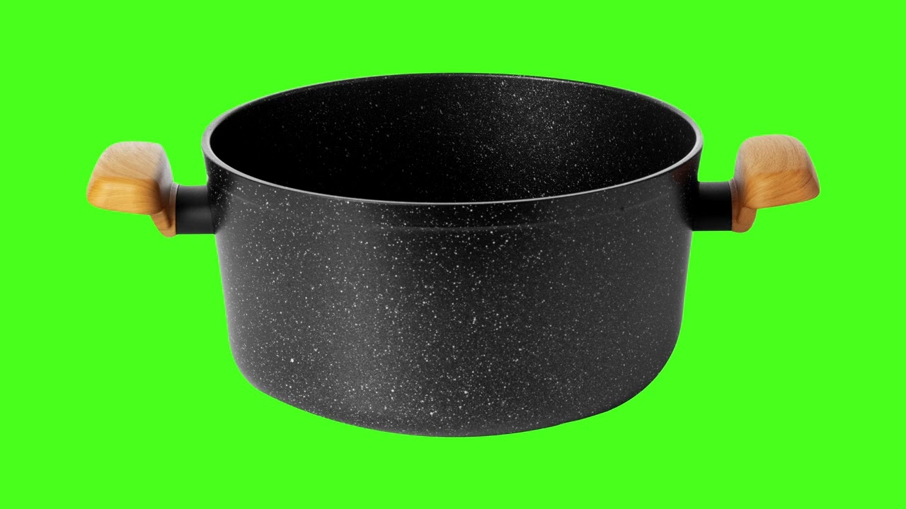 Green Screen Cooking Pot Pan No Copyright (Free To Use)
