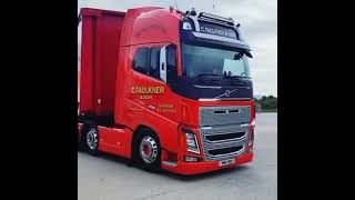 Red volvo FH