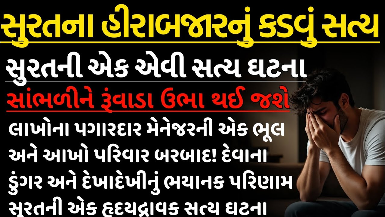 સુરતના હીરાબજાર નું કડવું સત્ય || સુરતની એક એવી સત્ય ઘટના જે સાંભળીને તમારા રૂંવાડા ઊભા થઈ જશે ||