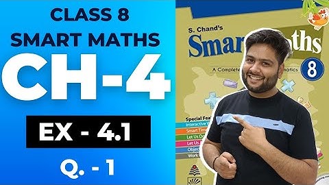 Smart Maths Class 8, Chapter - 4 || Exercise 4.1|| Practical Geometry