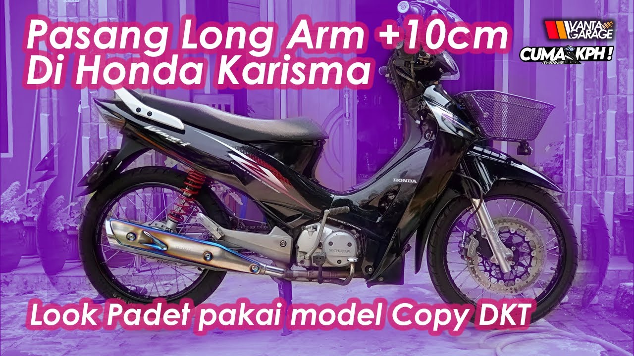 Custom Long Arm 60cm Honda Karisma/Wave, Custom Swing Arm 300 Ribuan