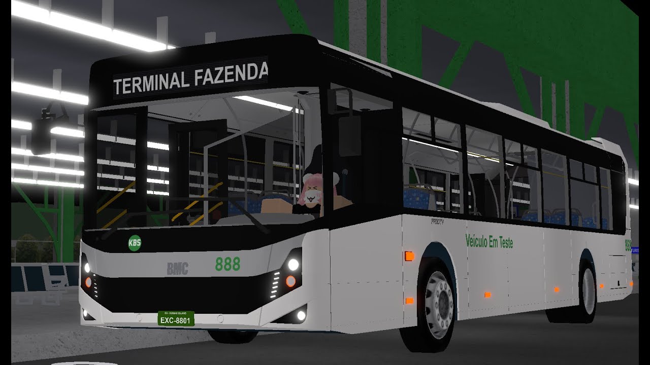 ROBLOX Buses: Kawaii Bus 888 @ Fazenda Local (Admin Bus)
