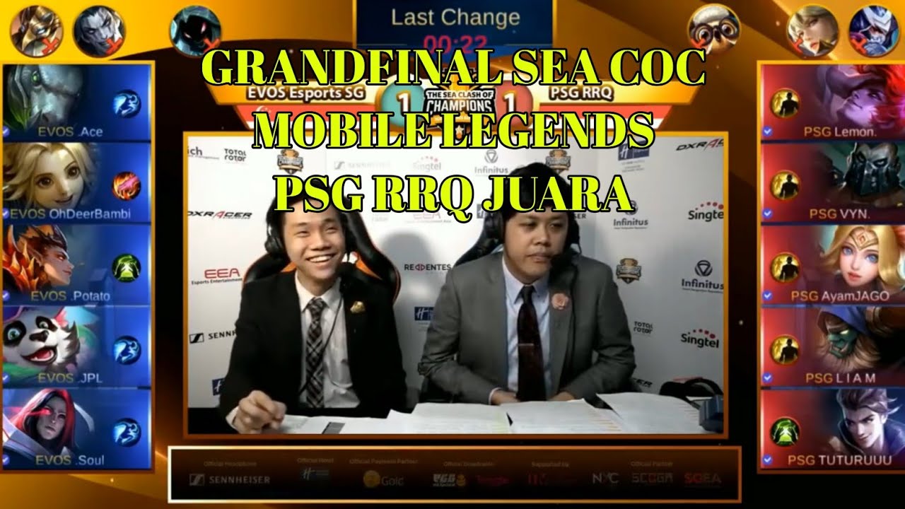 GRAND FINAL! PSG RRQ VS EVOS MATCH 3 SEA COC TOURNAMENT