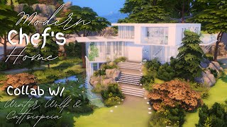 Modern Chefs Home 🍳 // The Sims 4: Speed Build // Collab With Winter Wolf And Cattsiopeia