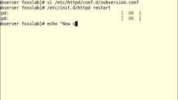 step 4  configuring apache web server with password for subversion access