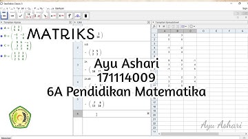 Video Pembelajaran Menggunakan Geogebra Pada Materi Matriks
